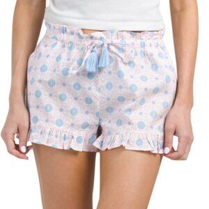 NWT Rachel Zoe Floral Print Cotton Sleep Shorts 2 Pack